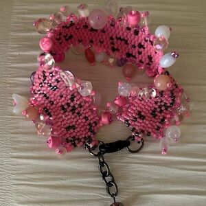 Pink Beaded Bracelet